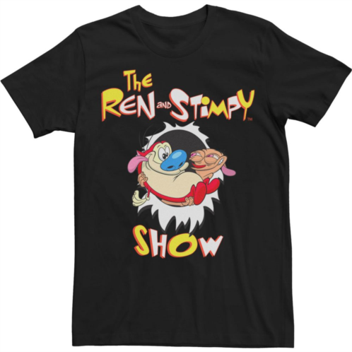 Licensed Character Big & Tall Nickelodeon Ren And Stimpy Show Intro Tee