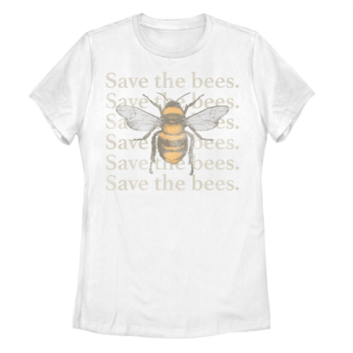 Unbranded Juniors Fifth Sun Save Bees Text Tee