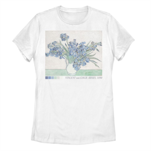 Unbranded Juniors Irises Floral Graphic Tee