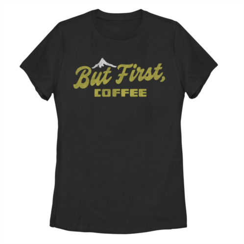 Unbranded Juniors But First Coffee Graphic Tee