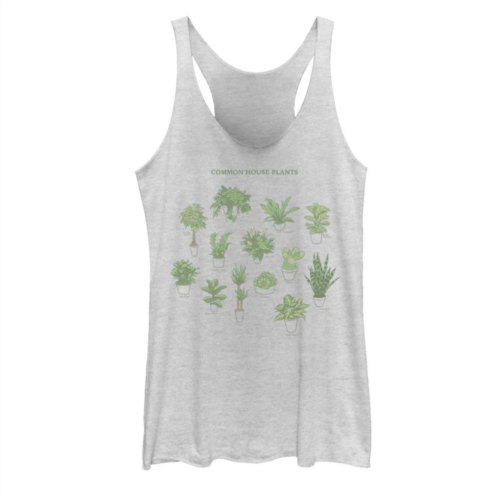 Unbranded Juniors House Plant Chart Graphic Tank Top