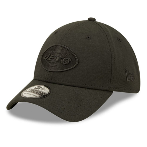 Mens New Era New York Jets Black On Black 39THIRTY Flex Hat