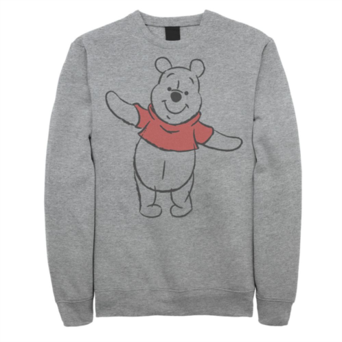 Licensed Character Mens Disney Winnie The Pooh Art Bear Sketch Sweatshirt