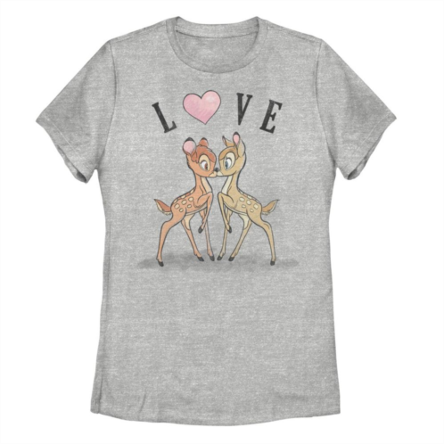 Licensed Character Juniors Disney Bambi Love Valentines Day Tee