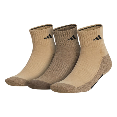 Mens adidas 3-pack Cushioned Quarter Socks