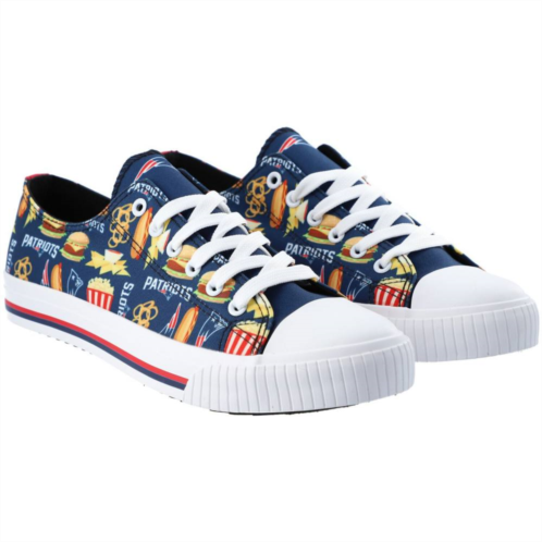 Unbranded Mens FOCO New England Patriots Food Print Low Top Canvas Sneakers
