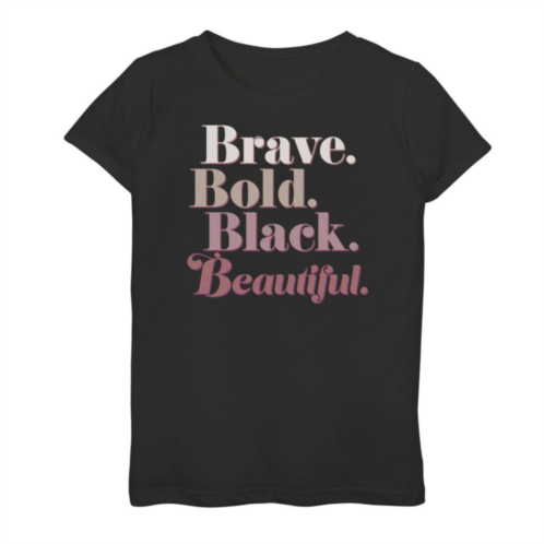 Licensed Character Girls 7-16 Black Beauty Text Tee