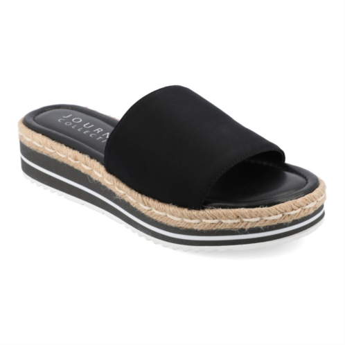 Journee Collection Rosey Womens Espadrille Slide Sandals