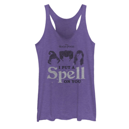 Licensed Character Juniors Disneys Hocus Pocus I Put A Spell On You Hair Graphic Tank Top