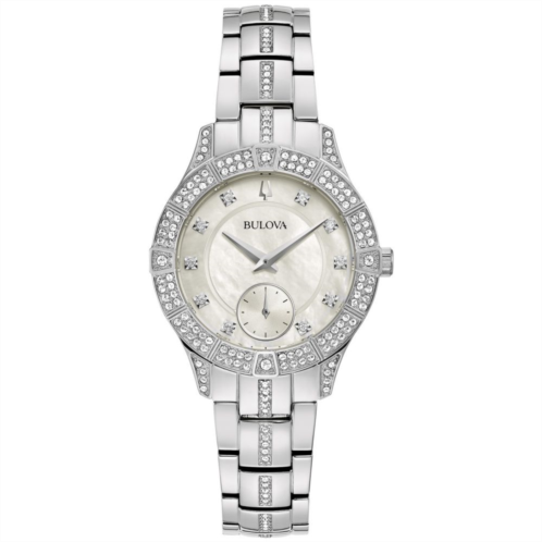 Bulova Womens Crystal Bracelet Watch - 96L291