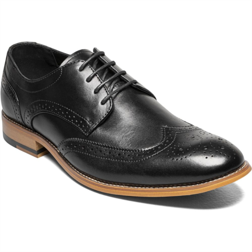 Stacy Adams David Mens Leather Wingtip Oxford Shoes