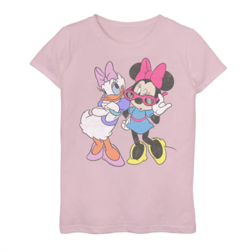 Disneys Mickey Mouse & Friends Girls 7-16 Daisy & Minnie Fashion Graphic Tee