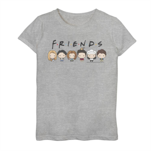 Licensed Character Girls 7-16 Friends Group Shot Cute Cartoon Style Portrait Line Up Graphic Tee