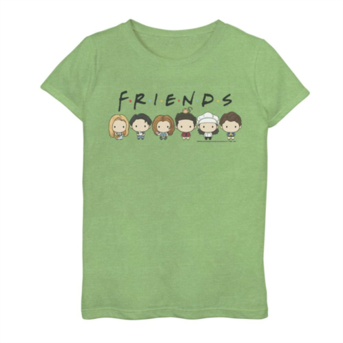 Licensed Character Girls 7-16 Friends Group Shot Cute Cartoon Style Portrait Line Up Graphic Tee