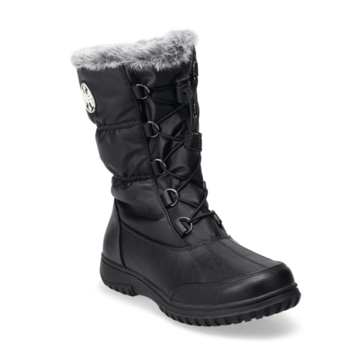 totes April Womens Water-Resistant Snow Boots