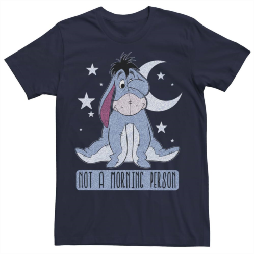 Licensed Character Big & Tall Disney Winnie The Pooh Eeyore Not A Morning Person Tee