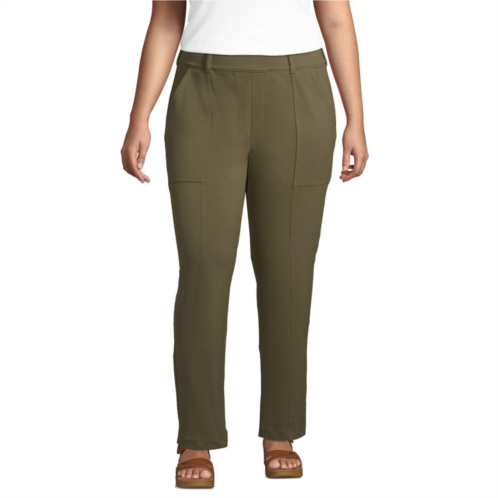 Plus Size Lands End Starfish Midrise Pull-On Utility Pants