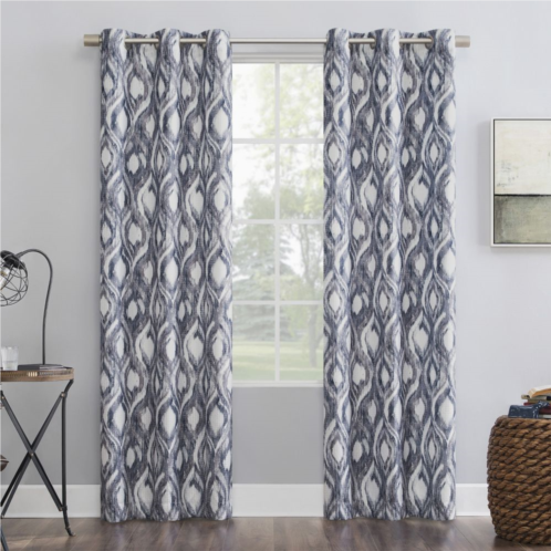 The Big One 2-pack Illona Ikat Ogee Grommet Decorative Window Curtain Set