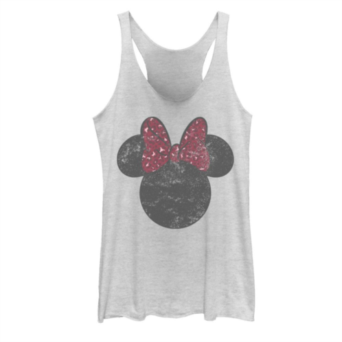 Licensed Character Juniors Disneys Minnie Mouse Silhouette Tank Top
