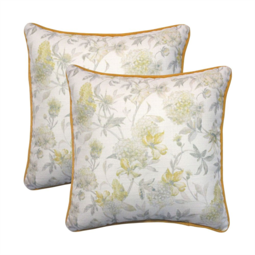 HFI Hydrangea 2-piece Throw Pillow Set