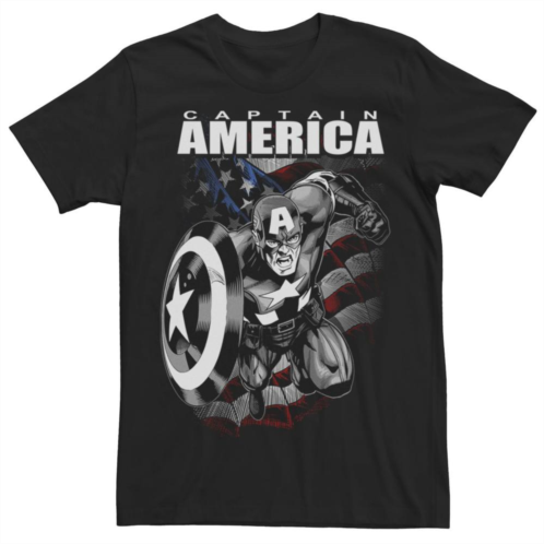 Licensed Character Big & Tall Marvel Captain America Avengers Patriot Tee