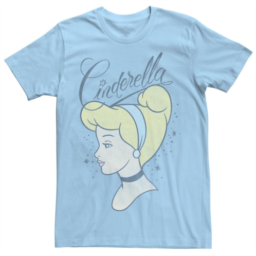 Licensed Character Mens Disney Cinderella 70th Anniversary Cinderella Profile Tee