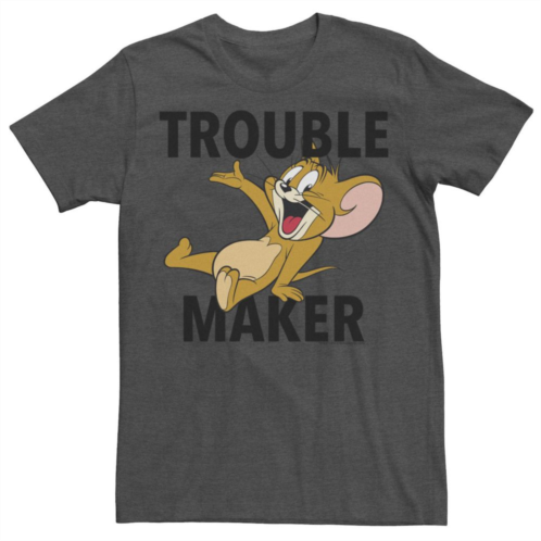 Licensed Character Big & Tall Tom And Jerry Trouble Maker Portrait Tee