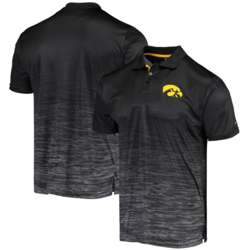 Mens Colosseum Black Iowa Hawkeyes Marshall Polo