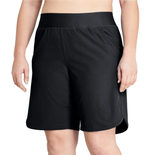 Petite Lands End 9 Board Shorts Swim Cover-up