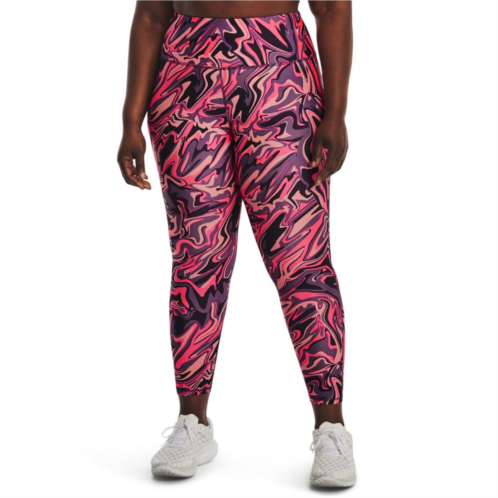 Plus Size Womens Under Armour Tech High-Waisted Printed Ankle Leggings