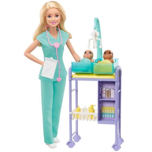 Barbie You Can Be Anything Baby Doctor Doll and Babies Playset