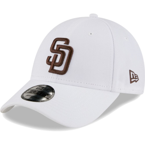 Mens New Era White San Diego Padres League II 9FORTY Adjustable Hat