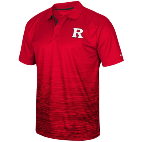Mens Colosseum Scarlet Rutgers Scarlet Knights Marshall Polo