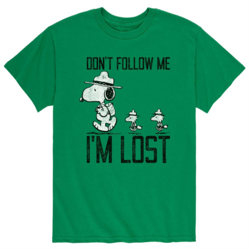 Licensed Character Mens Peanuts Snoopy Dont Follow Me Tee