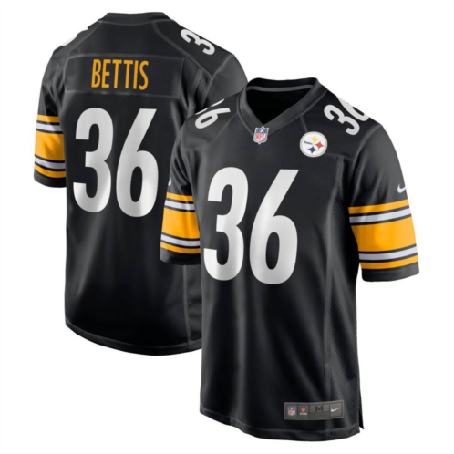 Mens Nike Jerome Bettis Black Pittsburgh Steelers Retired Player Game Jersey