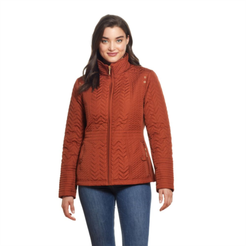 Womens Weathercast Quilted Side-Stretch Jacket