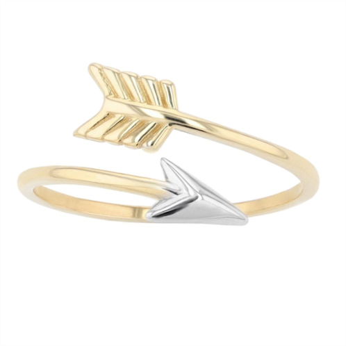 Au Naturale 10k Two-Tone Gold Arrow Ring