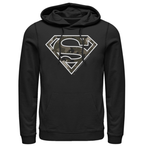 Licensed Character Mens DC Comics Superman Camouflage Fill Logo Hoodie
