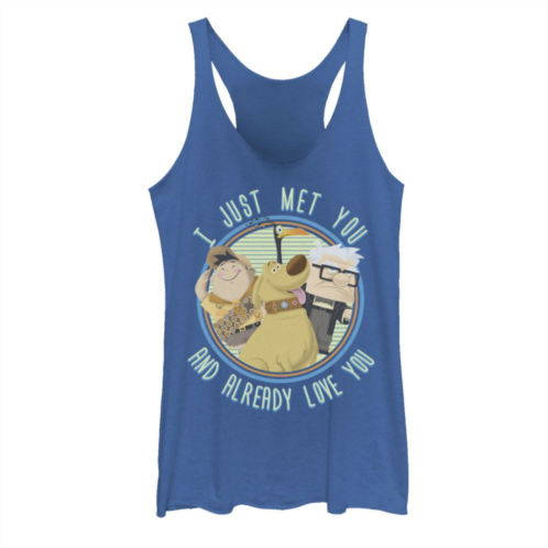Licensed Character Disney / Pixars Up Juniors Russell Carl Dug I Just Met You And Love You Tank Top