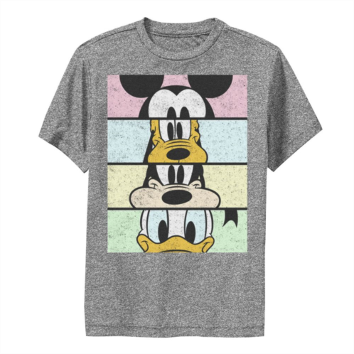 Disneys Mickey Mouse & Friends Boys 8-20 Group Comic Panels Performance Graphic Tee