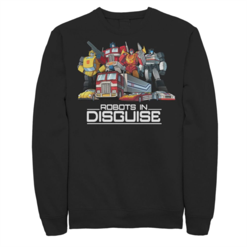 Licensed Character Mens Transformers Group Shots Robots In Disguise Sweatshirt