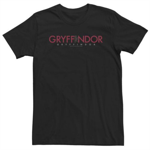 Big & Tall Harry Potter Gryffindor House Simple Text Tee