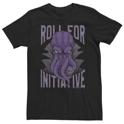 Licensed Character Big & Tall Dungeons & Dragons Illithid Roll For Initiative Tee