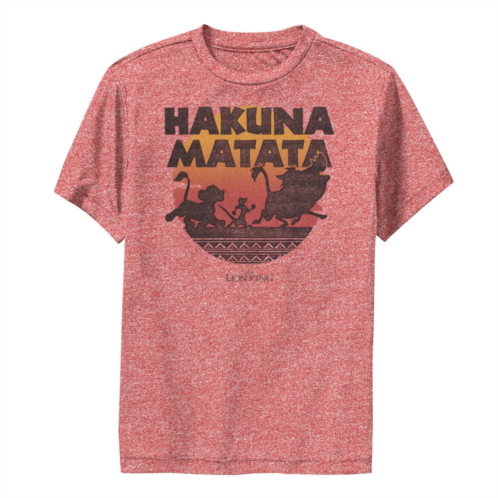 Licensed Character Disneys The Lion King Boys 8-20 Hakuna Matata Sunset Silhouette Poster Graphic Tee