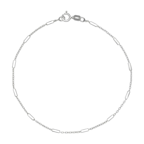 PRIMROSE Sterling Silver Rolo Chain Bracelet