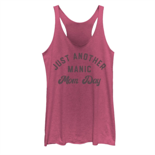 Unbranded Juniors Just Another Manic Mom Day Simple Text Graphic Tank Top