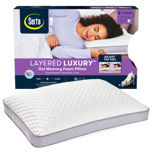 Serta Layered Luxury Gel Memory Foam Pillow