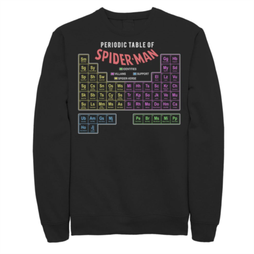 Licensed Character Mens Marvel Periodic Table Of Spider-Man Sweatshirt