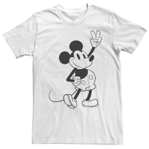 Big & Tall Disney Mickey & Friends Mickey Peace Outline Tee