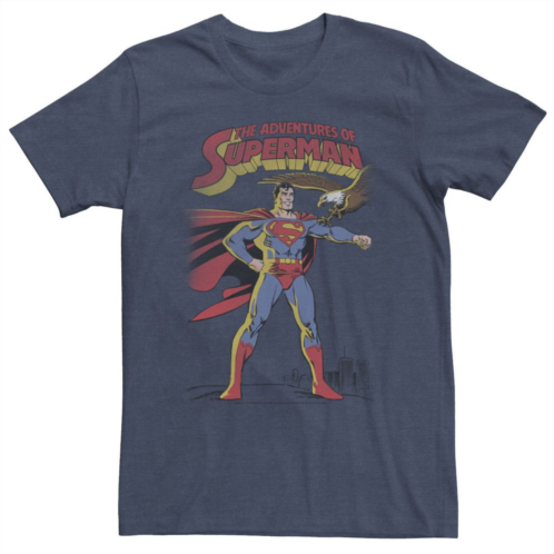 Big & Tall DC Comics Superman Adventures Text Poster Tee